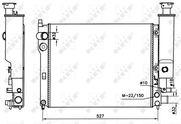 Radiator, racire motor 58776 NRF