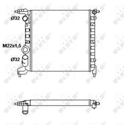 Radiator, racire motor 58783 NRF