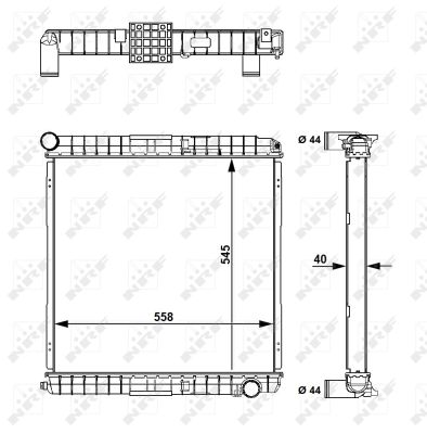 Radiator, racire motor 58827 NRF