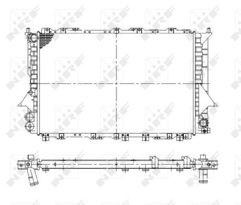 Radiator, racire motor 58870 NRF