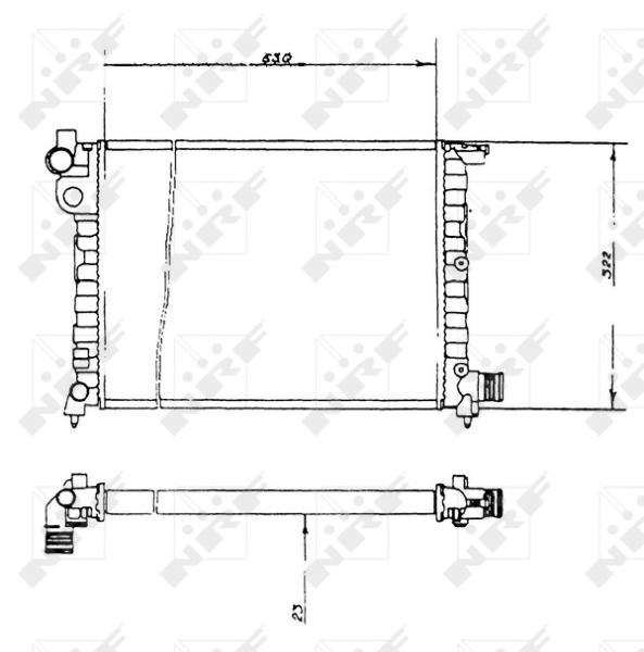 Radiator, racire motor 58893 NRF
