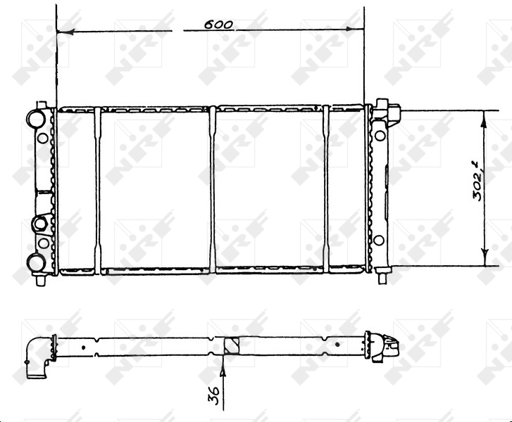 Radiator, racire motor 58904 NRF