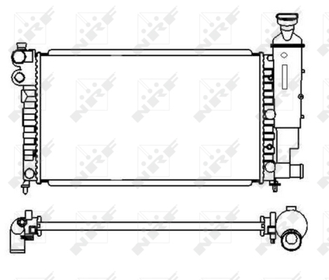 Radiator, racire motor 58920 NRF