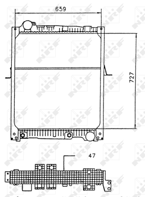 Radiator, racire motor 58926 NRF