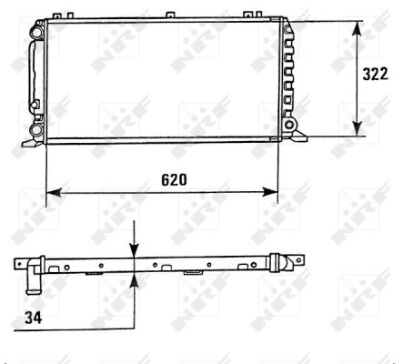 Radiator, racire motor 58928 NRF