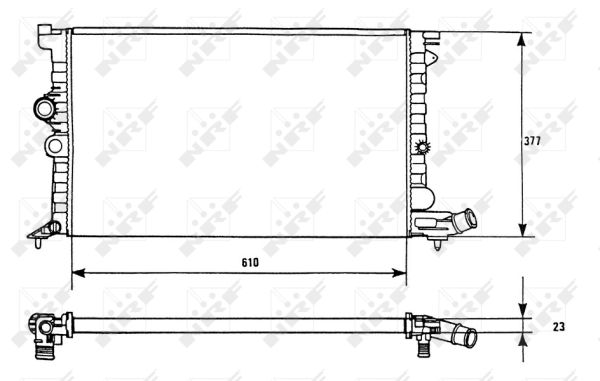 Radiator, racire motor 58946 NRF