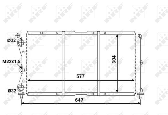 Radiator, racire motor 58955 NRF