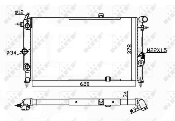 Radiator, racire motor 58973A NRF