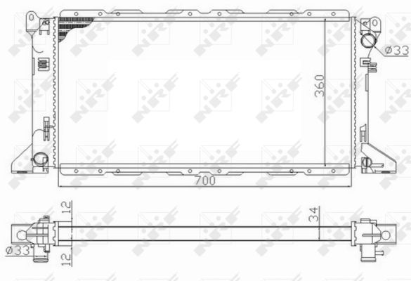 Radiator, racire motor 59013 NRF