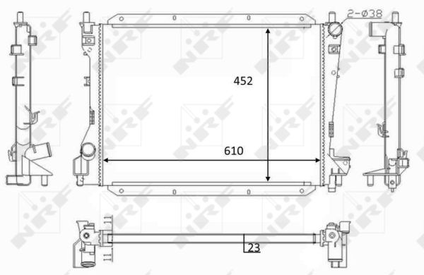 Radiator, racire motor 59050 NRF