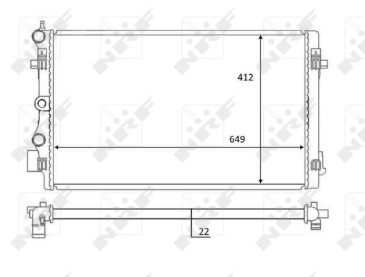 Radiator, racire motor 59056 NRF