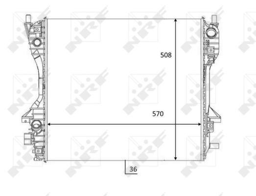 Radiator, racire motor 59060 NRF