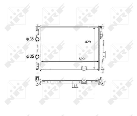 Radiator, racire motor 59061 NRF