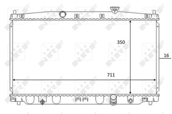 Radiator, racire motor 59066 NRF