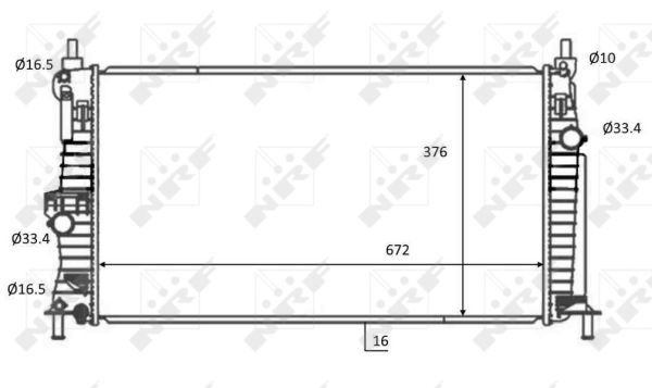 Radiator, racire motor 59068 NRF