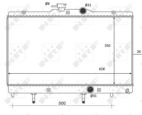 Radiator, racire motor 59078 NRF