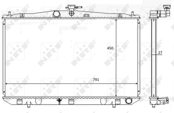 Radiator, racire motor 59081 NRF