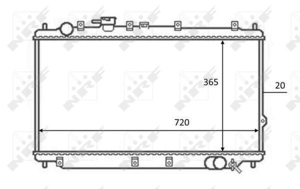 Radiator, racire motor 59082 NRF