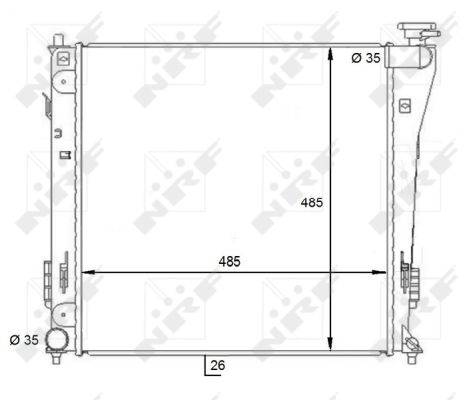 Radiator, racire motor 59086 NRF