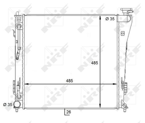 Radiator, racire motor 59087 NRF