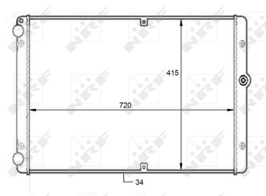 Radiator, racire motor 59088 NRF