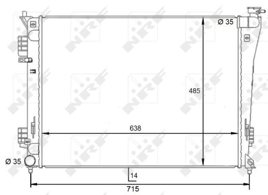 Radiator, racire motor 59092 NRF