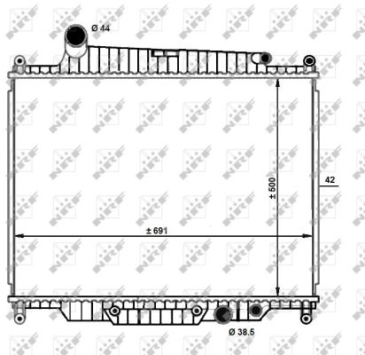 Radiator, racire motor 59096 NRF