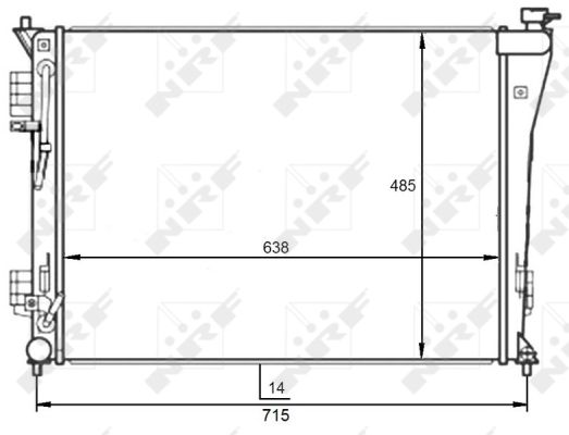 Radiator, racire motor 59097 NRF