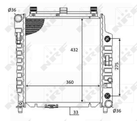 Radiator, racire motor 59102 NRF