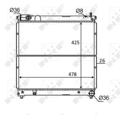 Radiator, racire motor 59106 NRF