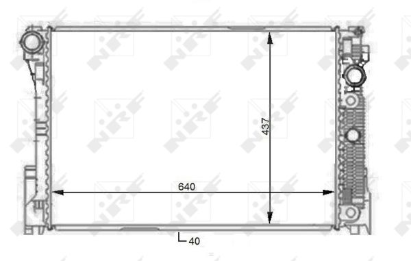 Radiator, racire motor 59108 NRF