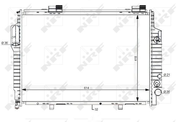 Radiator, racire motor 59111 NRF