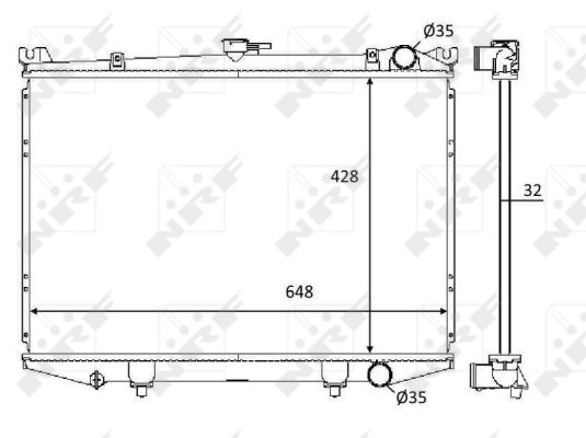 Radiator, racire motor 59114 NRF