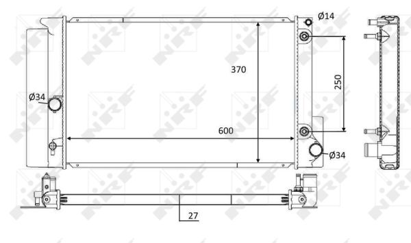 Radiator, racire motor 59115 NRF