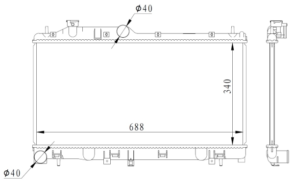 Radiator, racire motor 59116 NRF