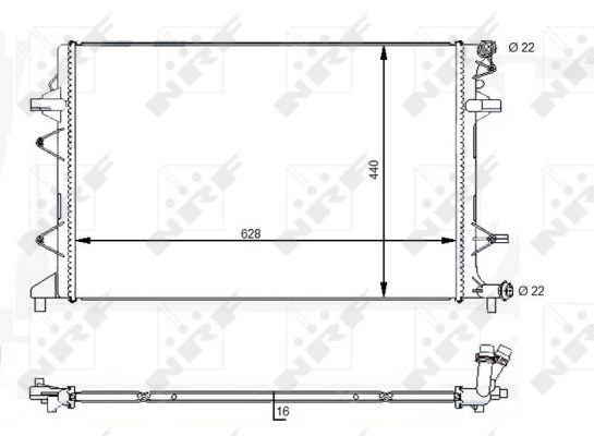 Radiator, racire motor 59118 NRF