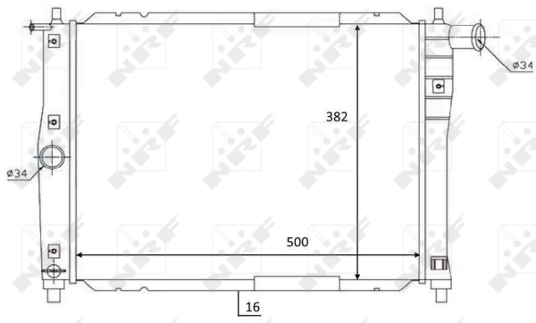 Radiator, racire motor 59122 NRF