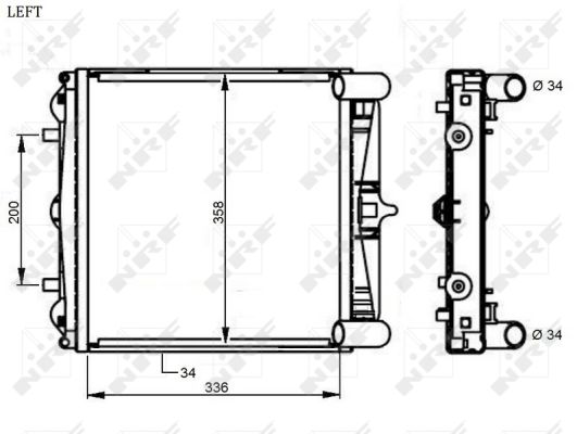 Radiator, racire motor 59130 NRF