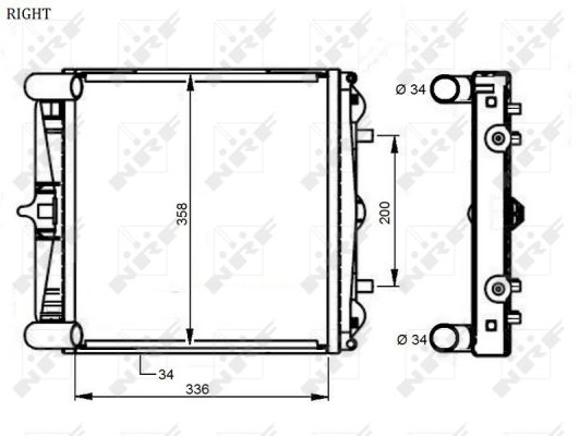 Radiator, racire motor 59131 NRF