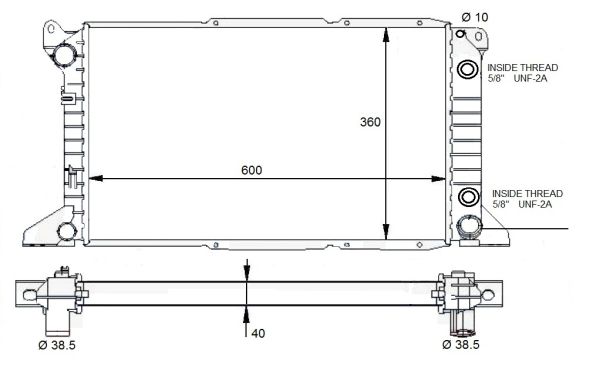 Radiator, racire motor 59132 NRF