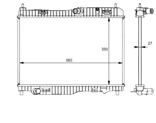 Radiator, racire motor 59134 NRF