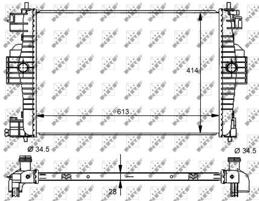 Radiator, racire motor 59139 NRF