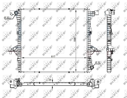 Radiator, racire motor 59145 NRF