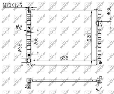 Radiator, racire motor 59147 NRF