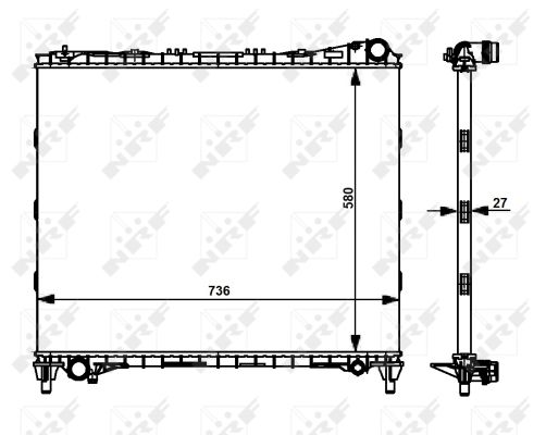 Radiator, racire motor 59174 NRF