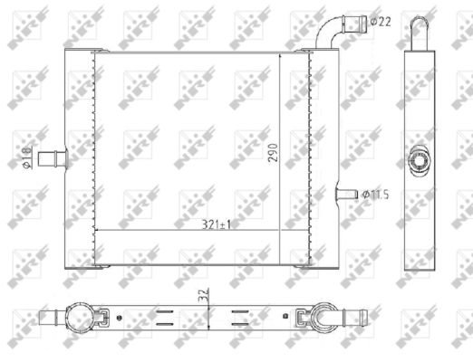 Radiator, racire motor 59176 NRF