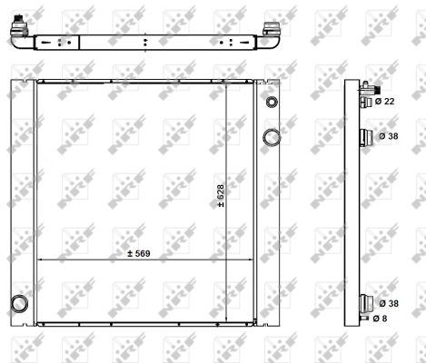 Radiator, racire motor 59182 NRF