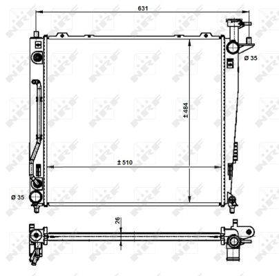 Radiator, racire motor 59201 NRF