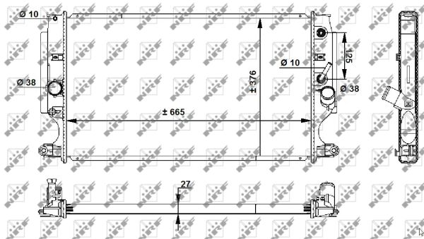 Radiator, racire motor 59202 NRF