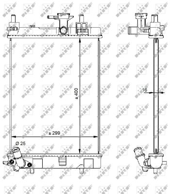 Radiator, racire motor 59207 NRF